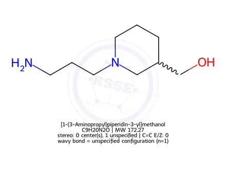 Chemical structure of [1-(3-Aminopropyl)piperidin-3-yl]methanol