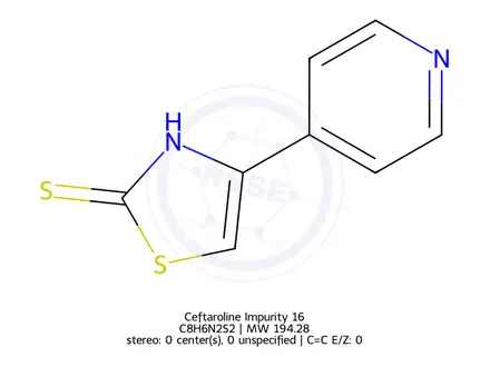 Chemical structure of Ceftaroline Impurity 16