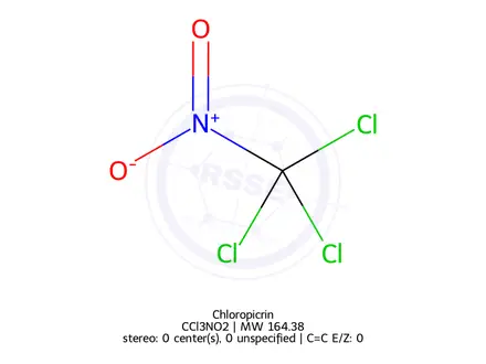 Chemical structure of Chloropicrin