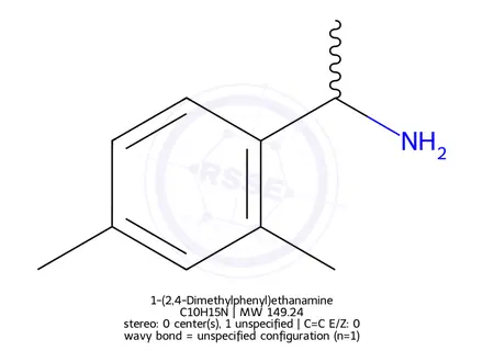 Chemical structure of 1-(2,4-Dimethylphenyl)ethanamine