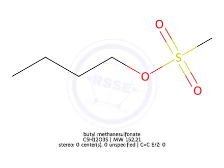 Chemical structure of Butyl methanesulfonate