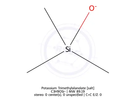 Chemical structure of Potassium Trimethylsilanolate (BSC)