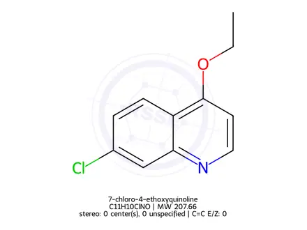 Chemical structure of 7-chloro-4-ethoxyquinoline