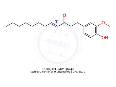 Chemical structure of 8-Shogaol