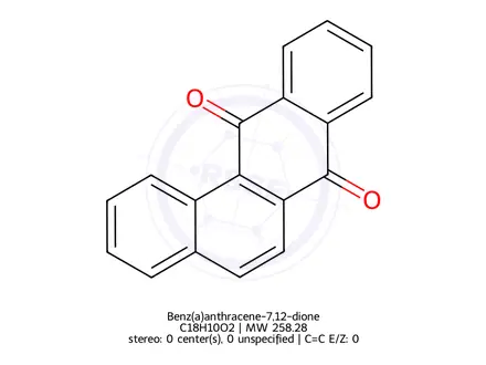 Chemical structure of Benz(a)anthracene-7,12-dione