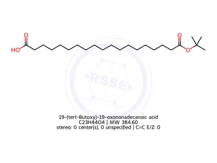 Chemical structure of Nonadecanedioic acid mono-t-butyl ester