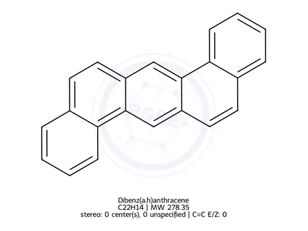 Chemical structure of Dibenz(a,h)anthracene