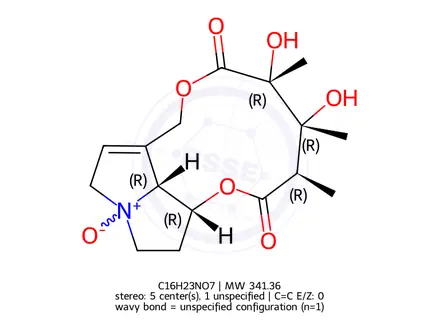 Chemical structure of Monocrotaline N-oxide