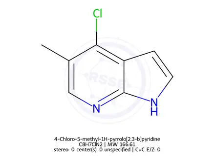 Chemical structure of 4-Chloro-5-methyl-1H-pyrrolo[2,3-b]pyridine
