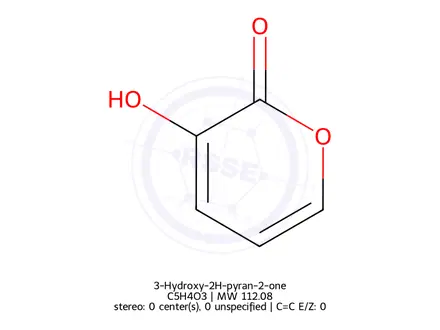 Chemical structure of 3-Hydroxy-2H-pyran-2-one