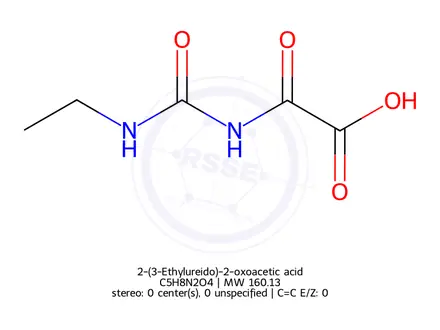 Chemical structure of 2-(3-Ethylureido)-2-oxoacetic acid