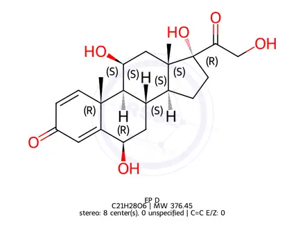 Chemical structure of Prednisolone EP Impurity D