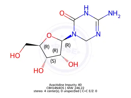 Chemical structure of Azacitidine Impurity 40