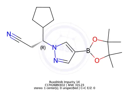 Chemical structure of Ruxolitinib Impurity 14