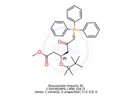 Chemical structure of Rosuvastatin Impurity 91