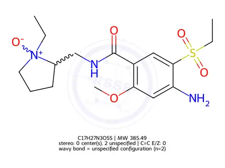Chemical structure of Amisulpride EP Impurity F