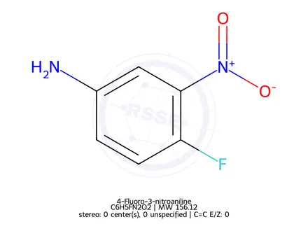 Chemical structure of 4-Fluoro-3-nitroaniline