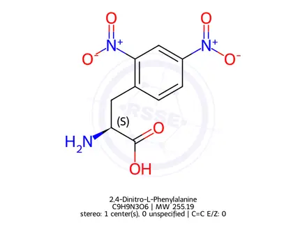 Chemical structure of 2,4-Dinitro-L-Phenylalanine