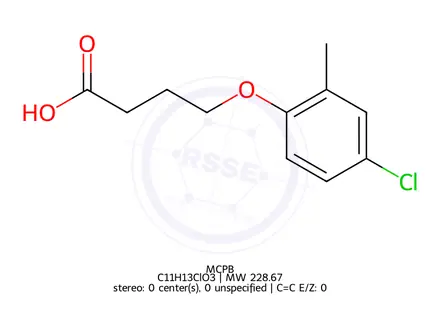 Chemical structure of MCPB Acid
