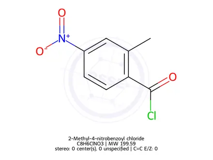 Chemical structure of 2-Methyl-4-nitrobenzoyl chloride