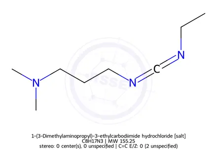Chemical structure of 1-(3-Dimethylaminopropyl)-3-ethylcarbodiimide