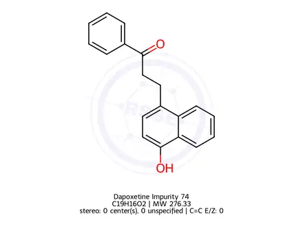 Chemical structure of Dapoxetine Impurity 74