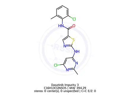 Chemical structure of Dasatinib Impurity 3