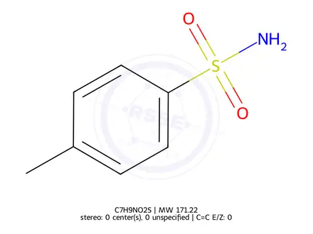 Chemical structure of 4-Methylbenzenesulfonamide