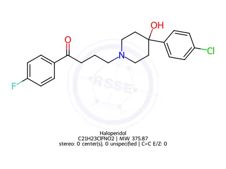 Chemical structure of Haloperidol