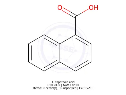Chemical structure of 1-Naphthoic Acid