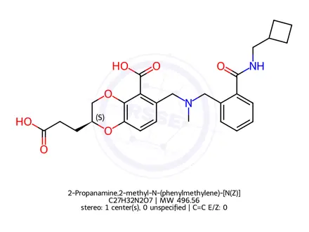 Chemical structure of 2-Propanamine,2-methyl-N-(phenylmethylene)-[N(Z)]