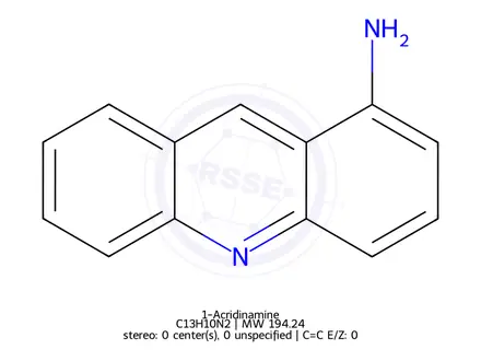 Chemical structure of 1-Acridinamine