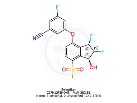 Chemical structure of Belzutifan