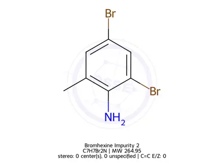 Chemical structure of Bromhexine Impurity 2