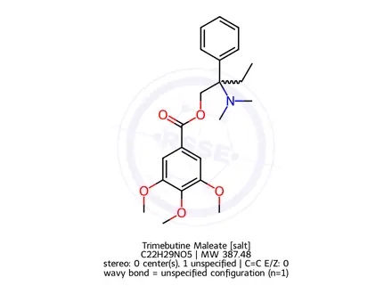 Chemical structure of Trimebutine