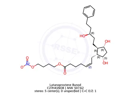 Chemical structure of Latanoprostene Bunod
