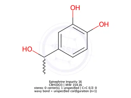 Chemical structure of Epinephrine Impurity 16
