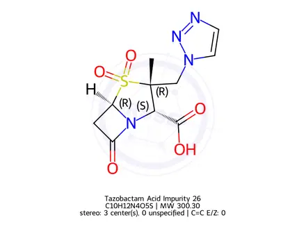 Chemical structure of Tazobactam Impurity B