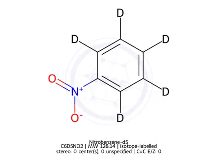 Chemical structure of Nitrobenzene-d5