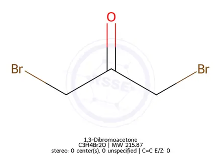 Chemical structure of 1,3-Dibromoacetone