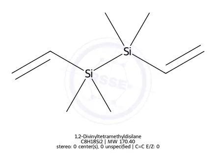 Chemical structure of 1,2-Divinyltetramethyldisilane