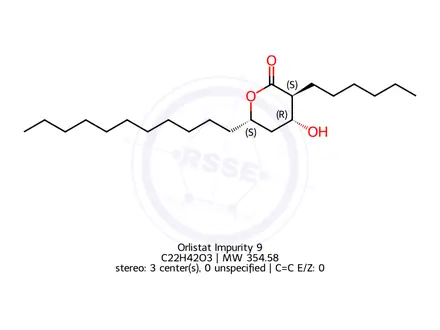 Chemical structure of Orlistat Impurity 9