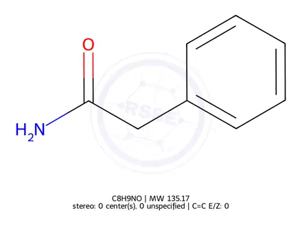 Chemical structure of Phenylacetamide