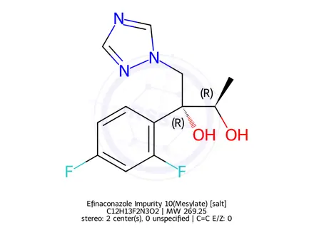 Chemical structure of Efinaconazole Impurity 10(Mesylate)