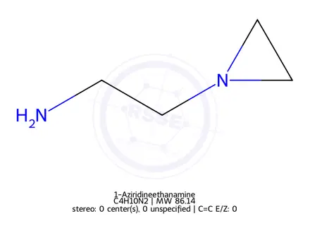 Chemical structure of 1-Aziridineethanamine