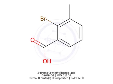 Chemical structure of 2-Bromo-3-methylbenzoic acid