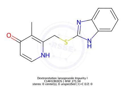 Chemical structure of Dextrorotation lansoprazole Impurity I