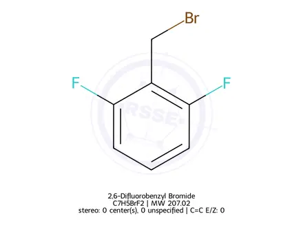 Chemical structure of 2,6-Difluorobenzyl Bromide