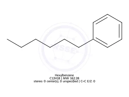Chemical structure of Hexylbenzene