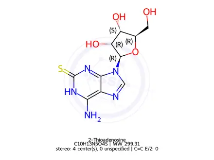 Chemical structure of 2-Thioadenosine